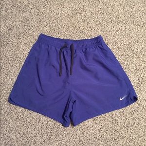 Royal blue nike athletic shorts